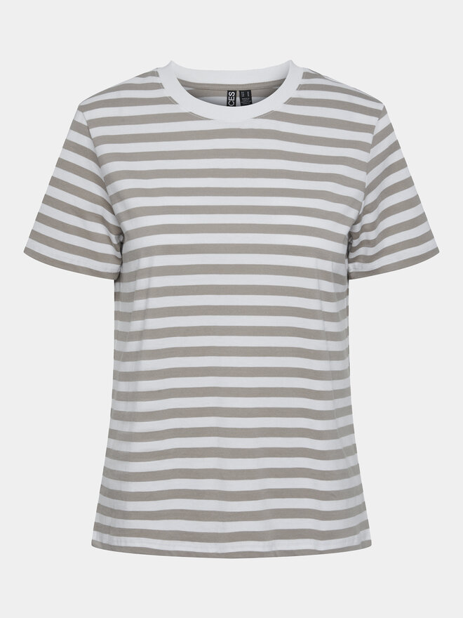 Pieces Pieces Camiseta Ria 17146339 Beis Regular Fit