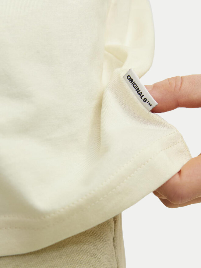 Jack&Jones Junior Jack&Jones Junior Póló Jormarbella 12257641 Ekru Loose Fit