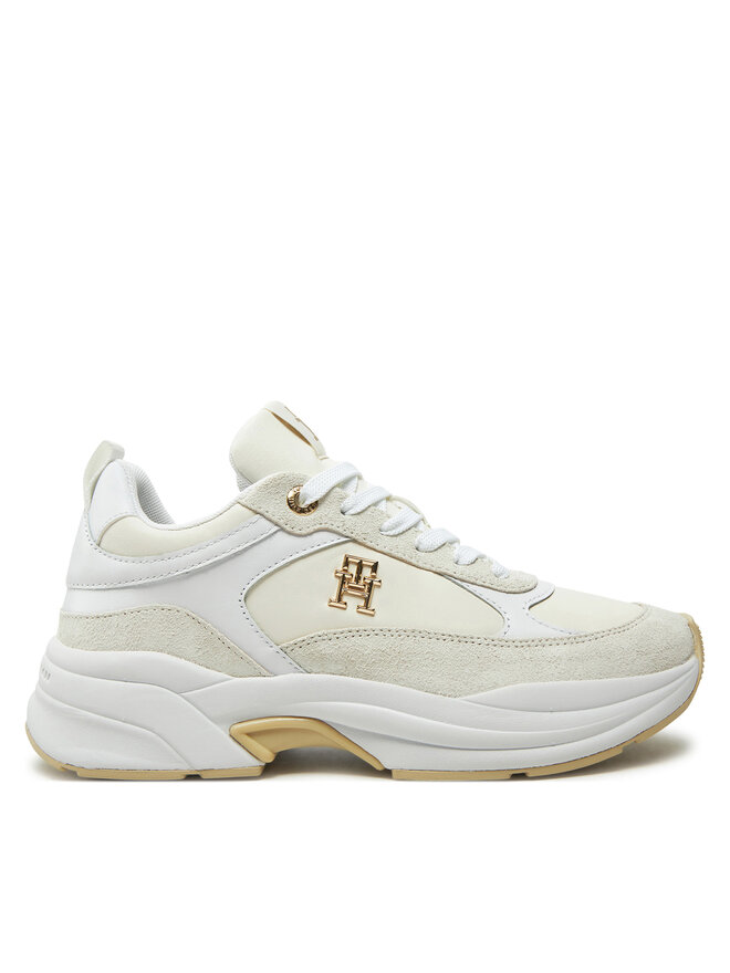 Tommy Hilfiger Sneakersy Tommy Hilfiger Th Chunky Feminine Runner FW0FW08616 Écru