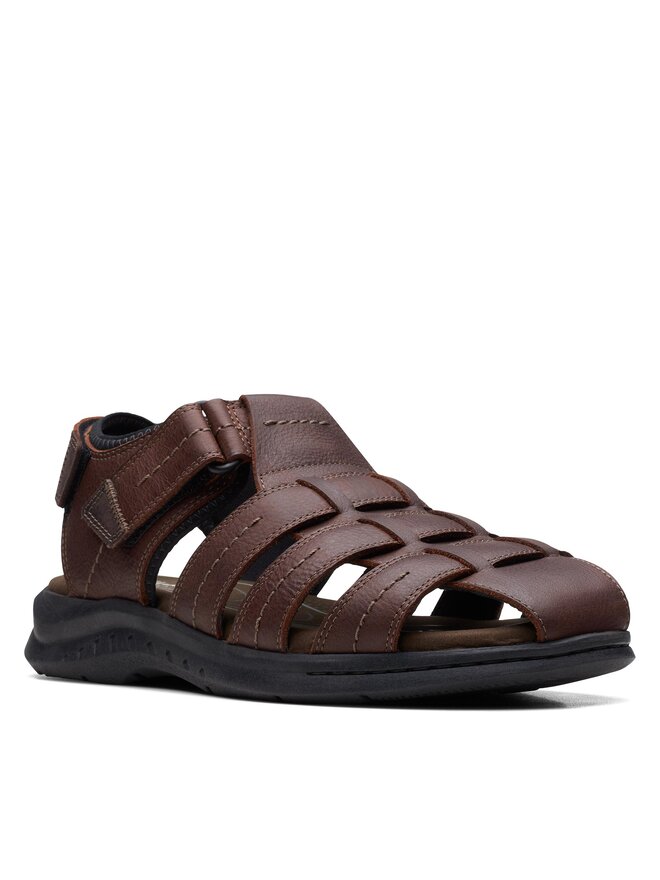 Clarks Sandalen Clarks Walkford Fish 26171794 Braun