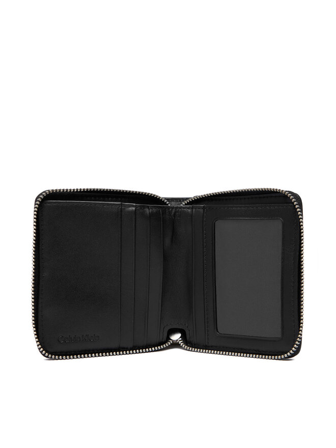 Calvin Klein Geldbörse Calvin Klein Embossed Woven Zip Billfold LV04D1112G Schwarz