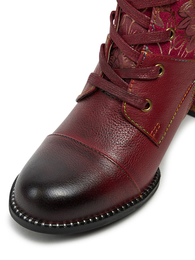 Laura Vita Stiefeletten Laura Vita Maevao 02 Dunkelrot