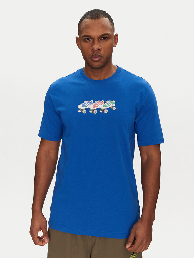 adidas adidas Marškinėliai Roller JP2665 Mėlyna Regular Fit