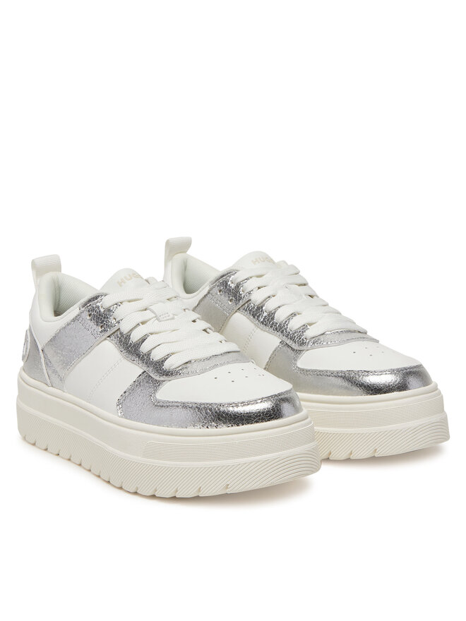 HUGO Sneakersy HUGO Lyssa Tenn 50541577 Biela