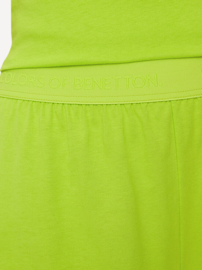 United Colors Of Benetton United Colors Of Benetton Kratke pidžama hlače 30963900F Zelena Regular Fit
