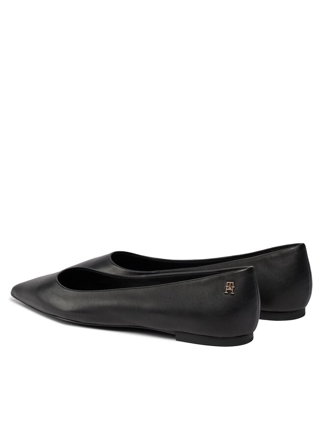 Tommy Hilfiger Ballerinas Tommy Hilfiger Essential Pointed Ballerina FW0FW07863 Schwarz