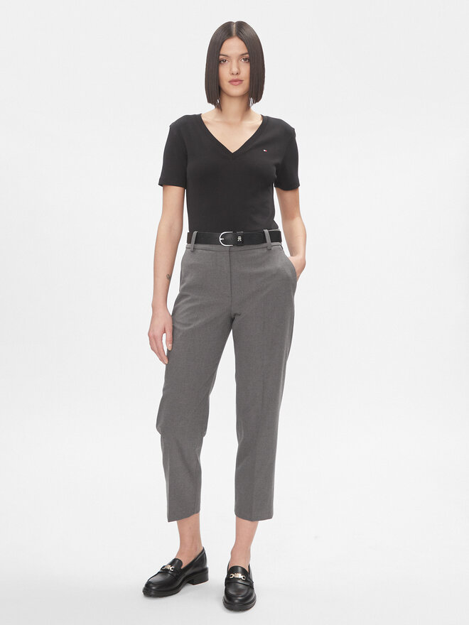 Tommy Hilfiger Tommy Hilfiger Marškinėliai New Cody WW0WW40584 Juoda Slim Fit