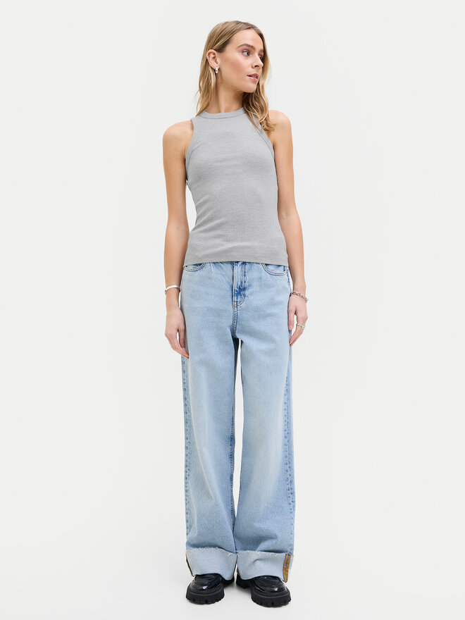 JJXX JJXX Top 12224661 Gris Rib Fit