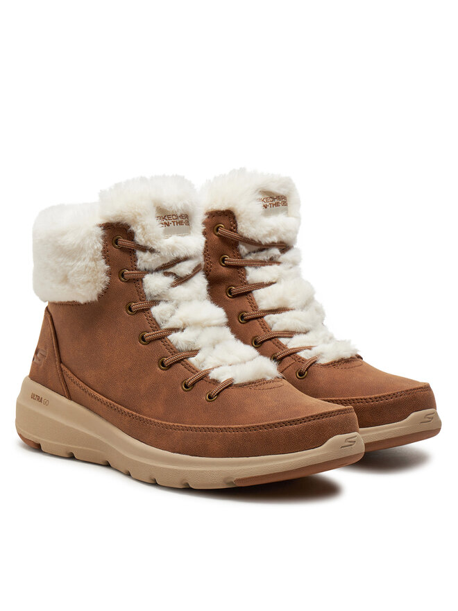 Skechers Боти Skechers Glacial Ultra - Wonderland 144202 Кафяв
