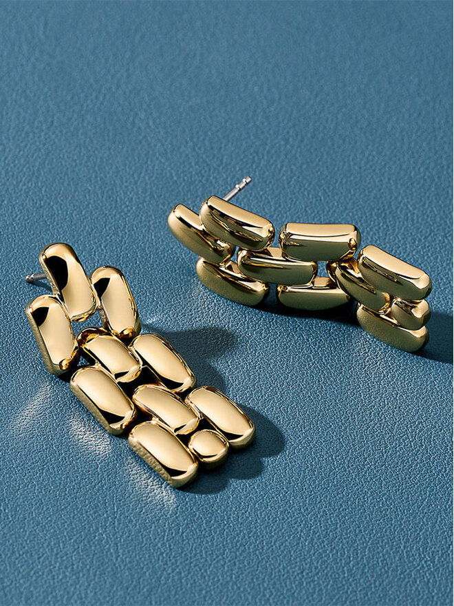 Fossil Pendientes Fossil Arden JF04786710 Oro