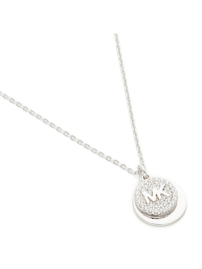Collar Michael Kors Pave Coin Neck MKC1515AN040 Plata