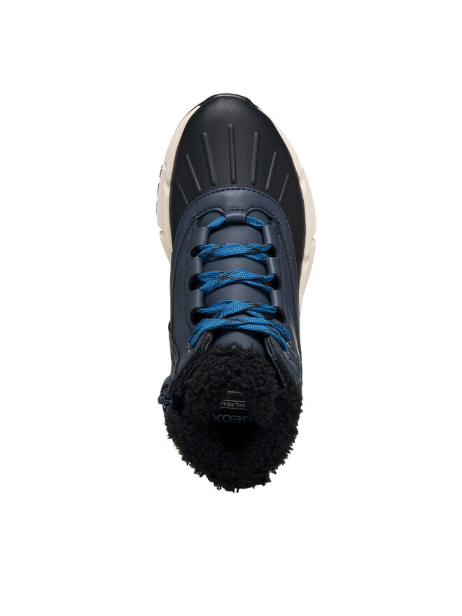 Geox Schnürschuhe Geox J Flexyper Plus Boy B Abx J56LCB 0MECE C4002 S Dunkelblau