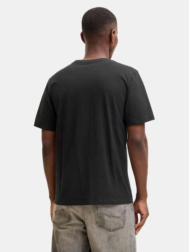 Jack & Jones Jack & Jones T-Shirt Jjrain Tee Ss Crew Neck 12288097 Schwarz Regular Fit