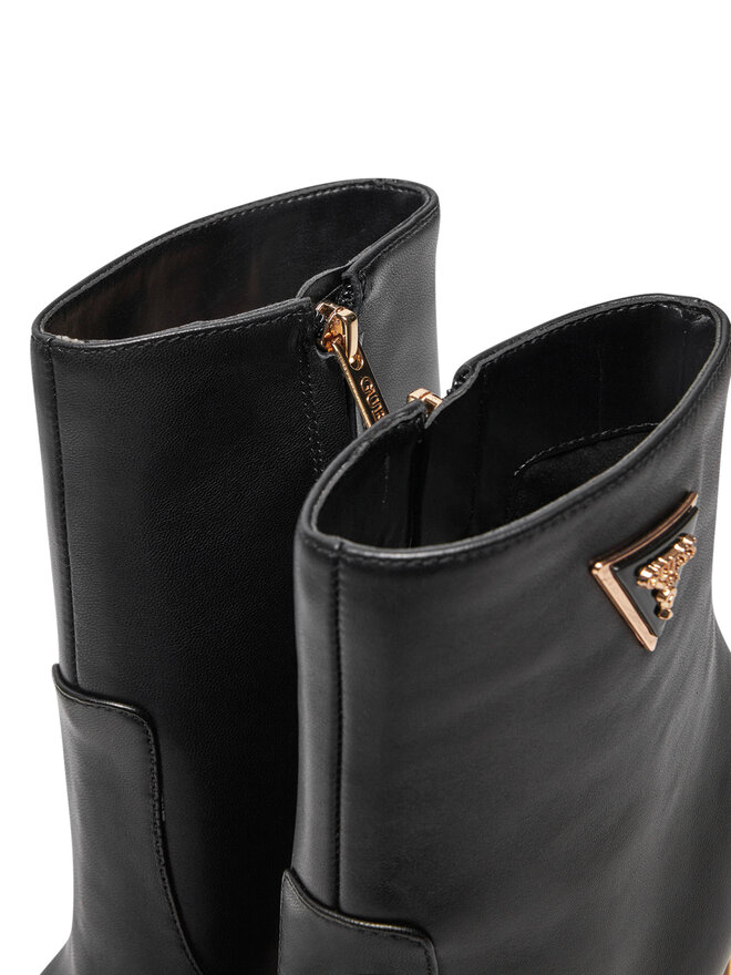 Guess Bokacsizma Guess Caitte FLDCAT LEA10 Fekete