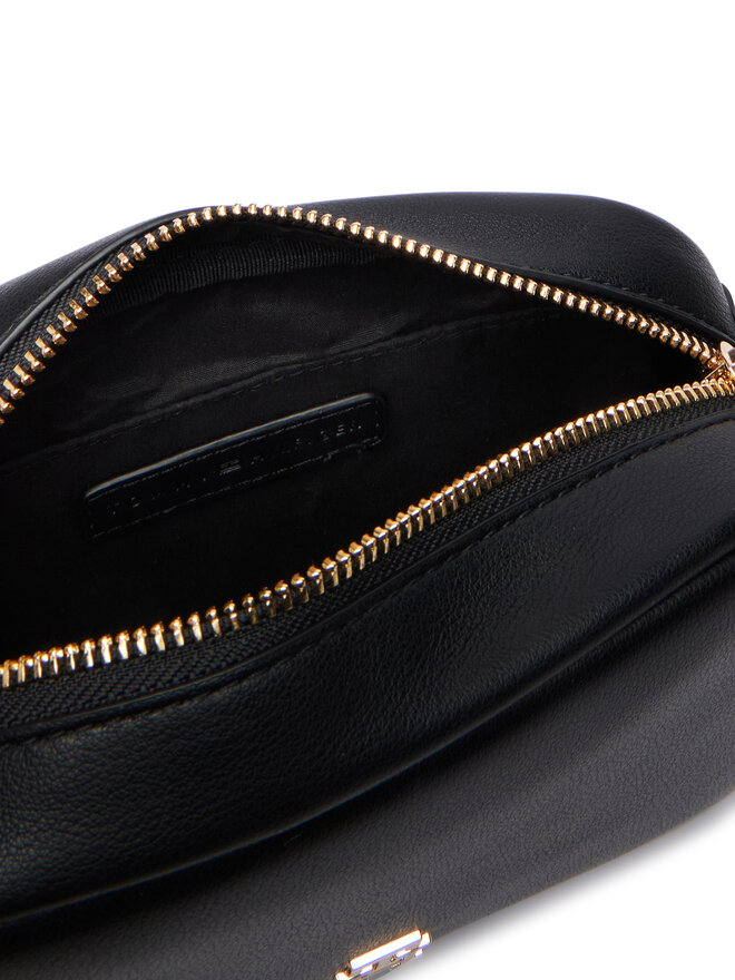Tommy Hilfiger Handtasche Tommy Hilfiger Th Logotape Camera Bag AW0AW18741 Schwarz
