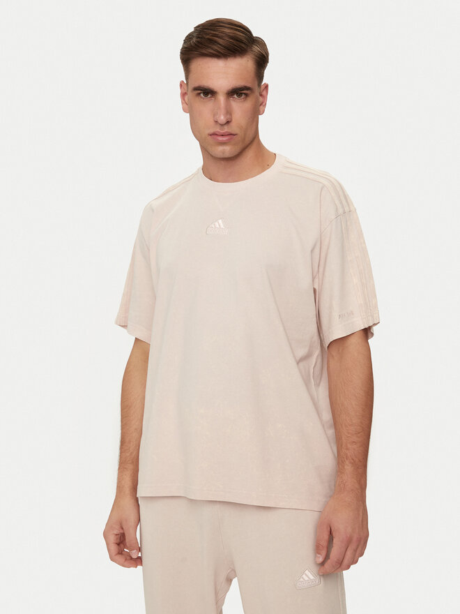adidas adidas Футболка ALL SZN 3-Stripes IR5198 Рожевий Regular Fit