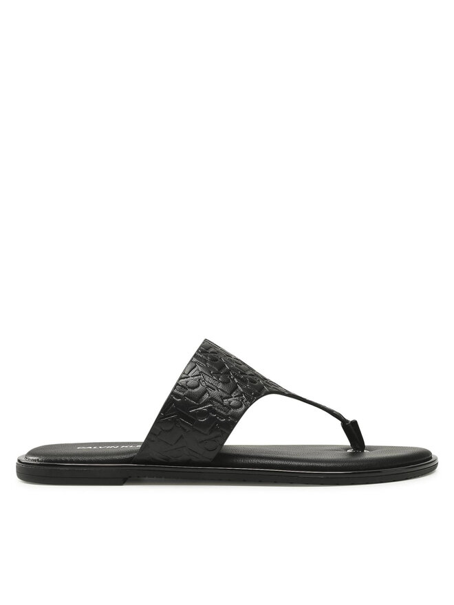 Calvin Klein Jeans Джапанки Calvin Klein Jeans Flat Sandal Toe Slide Em Pa-Pl YW0YW00142 Черен
