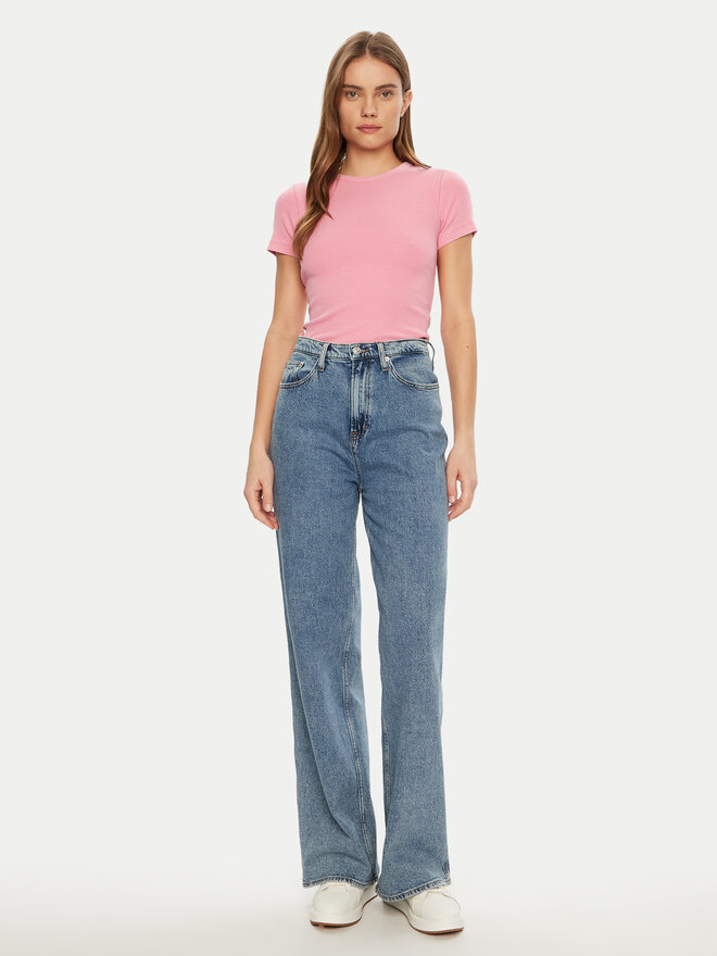 JJXX JJXX Camiseta Frankie 12239962 Rosa Slim Fit