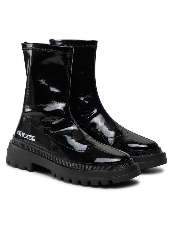 LOVE MOSCHINO Botine LOVE MOSCHINO JA24225G0LIIZ000 Negru