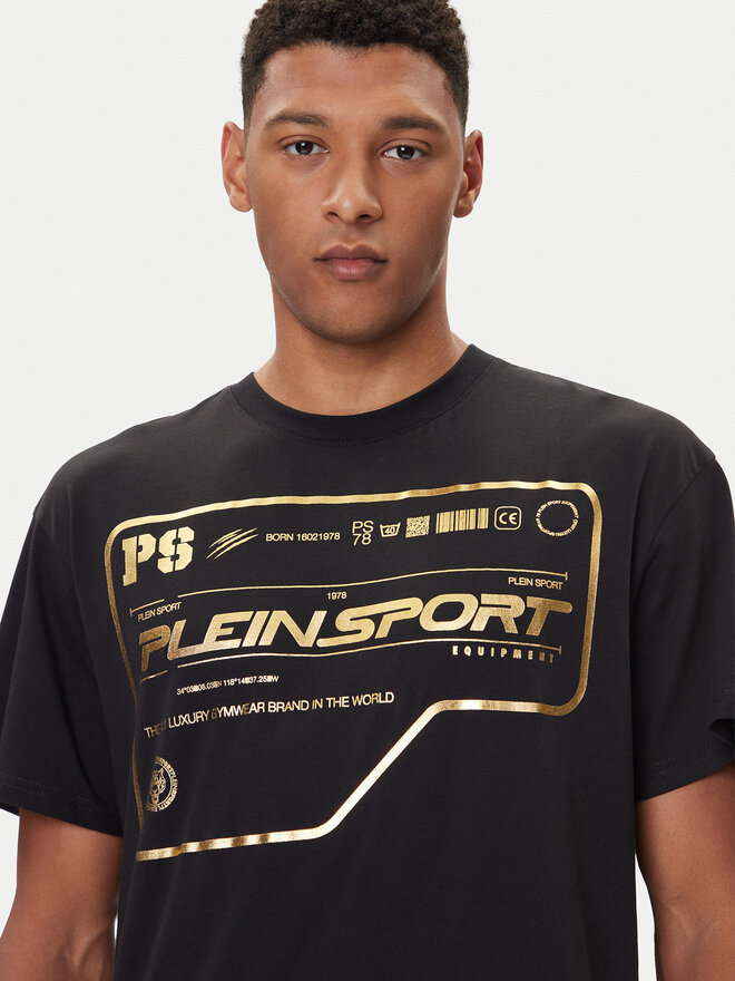 Plein Sport Plein Sport Футболка FAEC MTK8373 STE001N Чорний Loose Fit