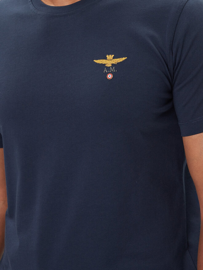 Aeronautica Militare Aeronautica Militare Camiseta 252TS1580UJ00372 Azul marino Regular Fit