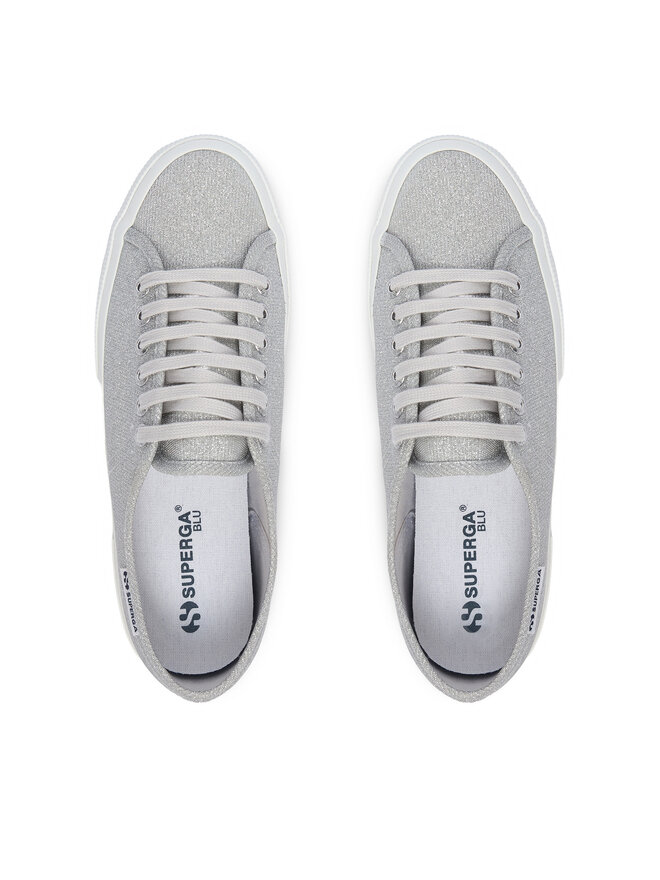 Superga Sneakers aus Stoff Superga 3750 Jersey Lame Leggera Low Top S4135ZW Silberfarben