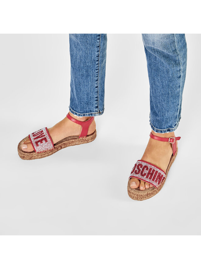 LOVE MOSCHINO Espadrile LOVE MOSCHINO JA16053G0AJA0500 Rdeča