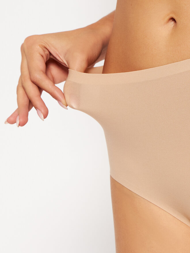 Chantelle Chantelle Бразильські труси з високою талією Soft Stretch C10690 Бежевий