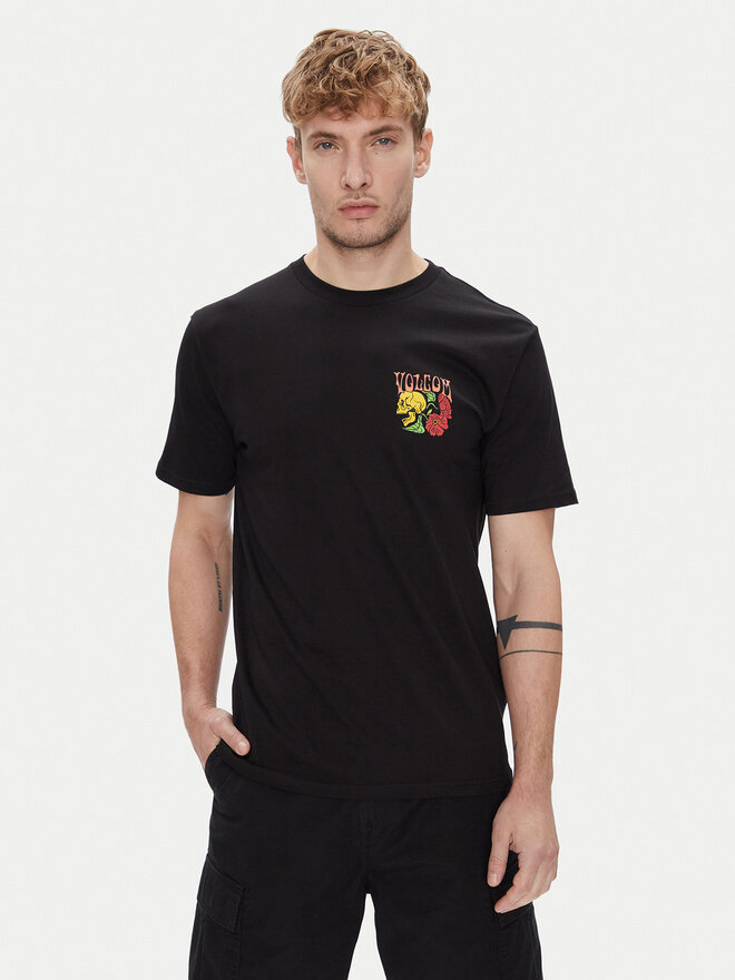 Volcom Volcom Póló Tooflow A3512551 Fekete Classic Fit