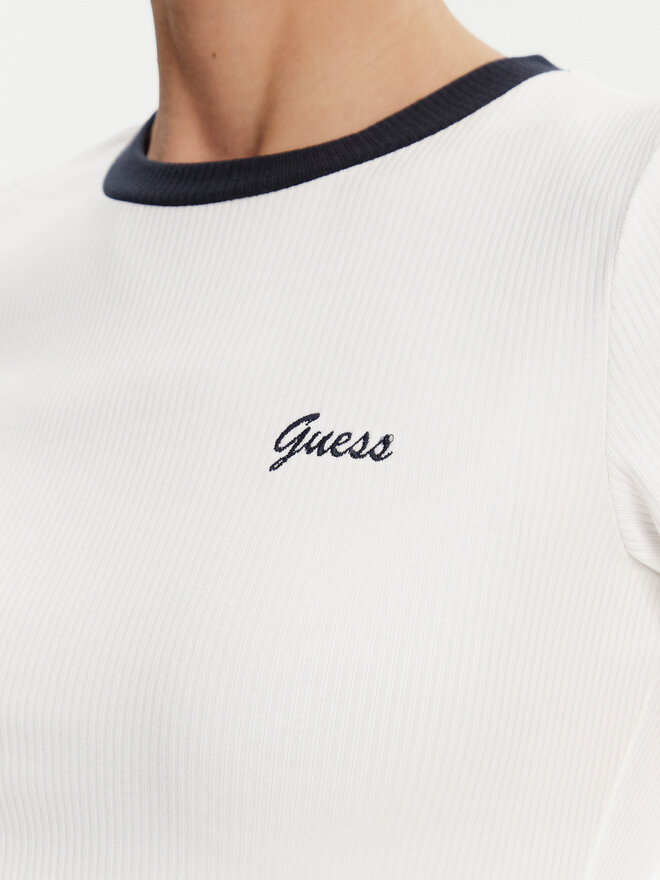Guess Guess Camiseta V5GP08 KCRN2 Blanco Regular Fit