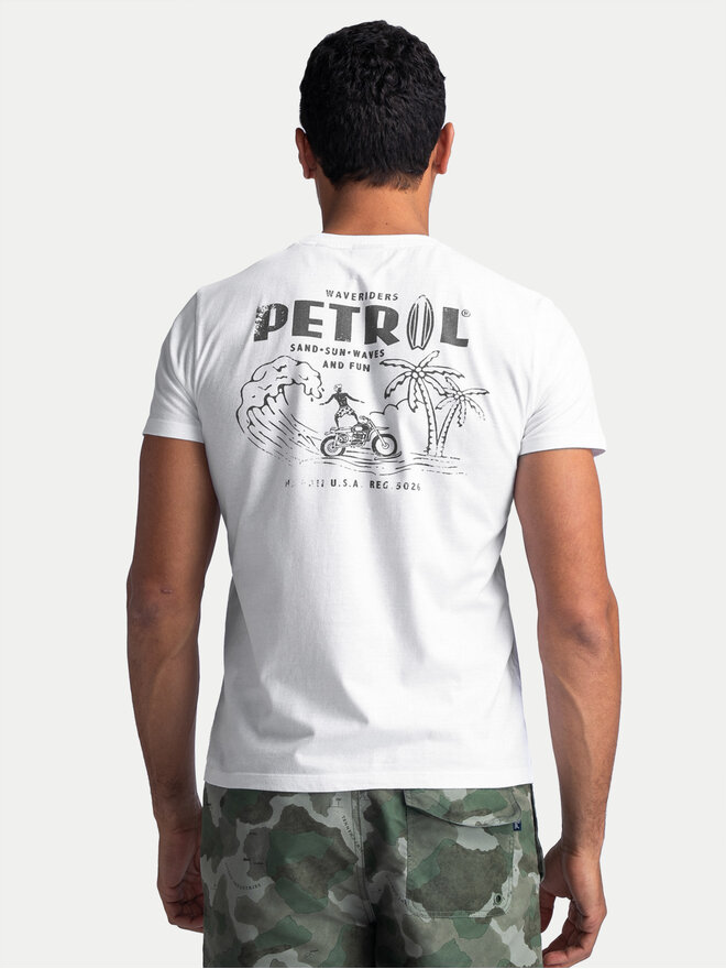 Petrol Industries Petrol Industries Camiseta M-1040-TSR635 Blanco Regular Fit