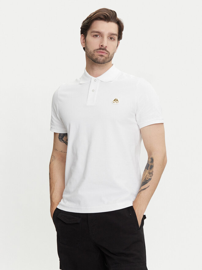 Moose Knuckles Moose Knuckles Poloshirt Everett M34MT712G Weiß Regular Fit