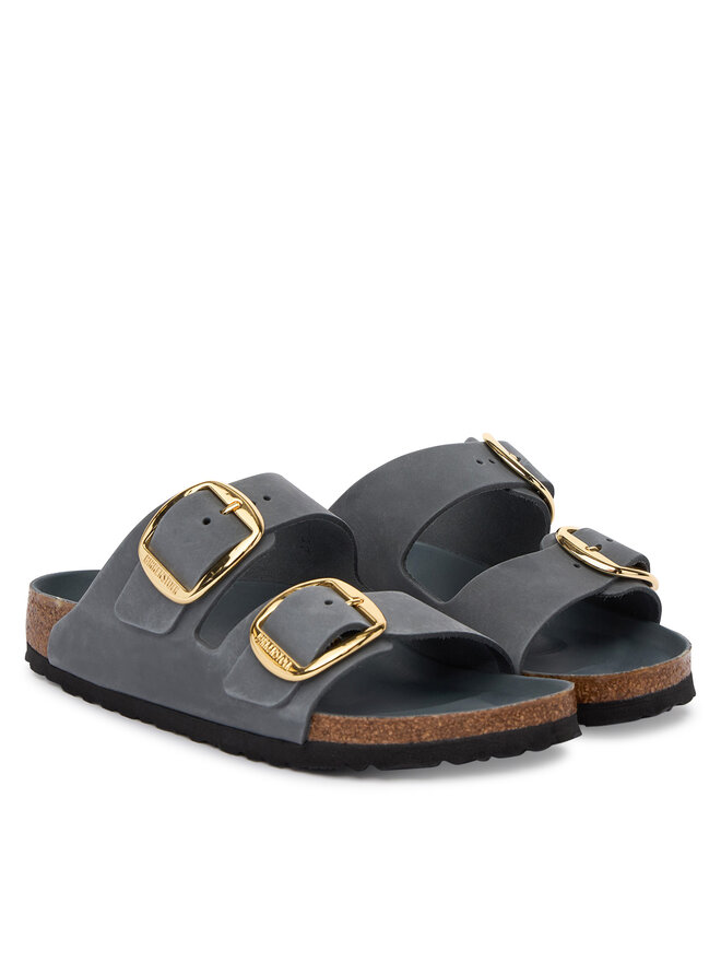 Birkenstock Pantoletten Birkenstock Arizona Big Buckle 1032071 Grau