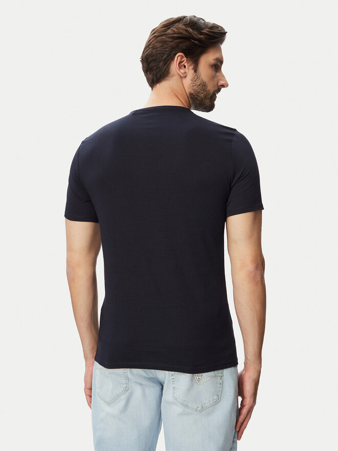 Guess Guess T-Shirt M6YI71 K3745 Dunkelblau Slim Fit