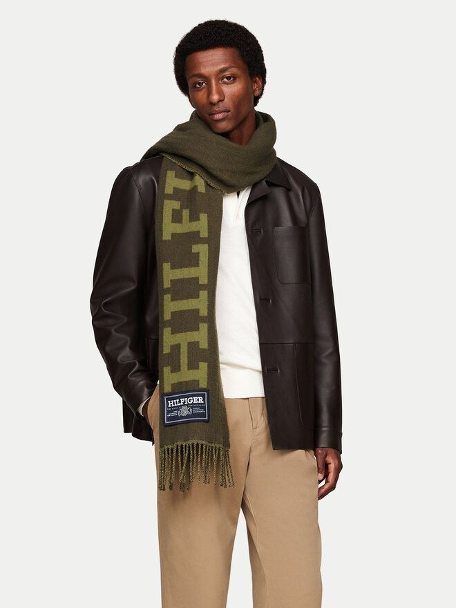 Tommy Hilfiger Šál Tommy Hilfiger AM0AM12838 Zelená