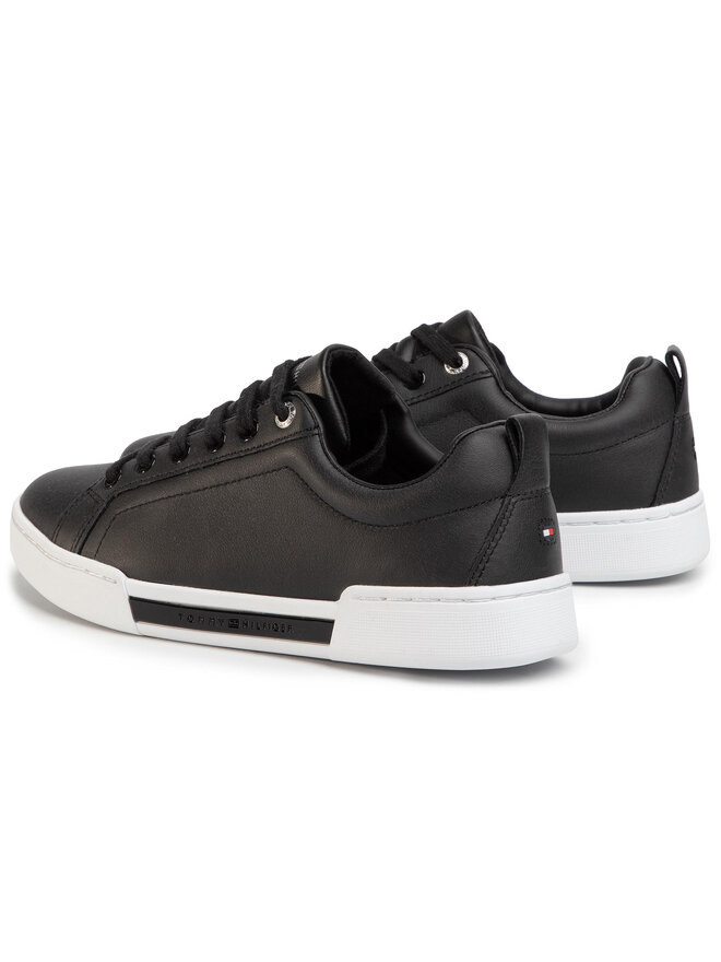Sneakers Tommy Hilfiger Branded Outsole Metallic Sneaker FW0FW04707 Schwarz eschuhe