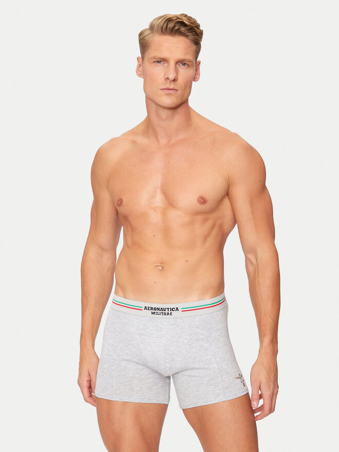 Aeronautica Militare Aeronautica Militare 2er-Set Boxershorts AM1UBX002 Grau