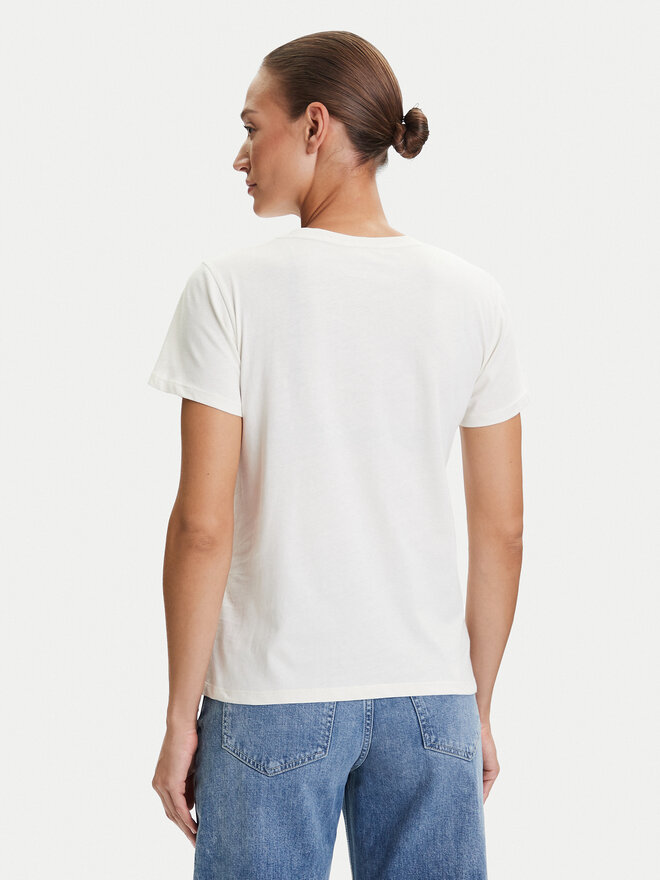Liu Jo Sport Liu Jo Sport Camiseta TF5162 JS923 Écru Regular Fit