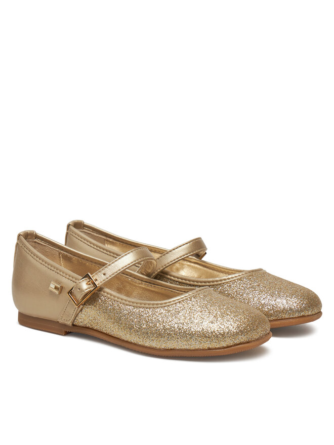 Tommy Hilfiger Balerinos Tommy Hilfiger Ballerina T4A3-33930-0572 M Auksinė