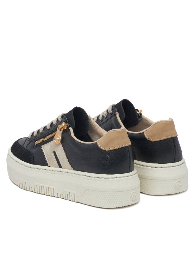 Rieker Sneakersy Rieker M1912-00 Czarny