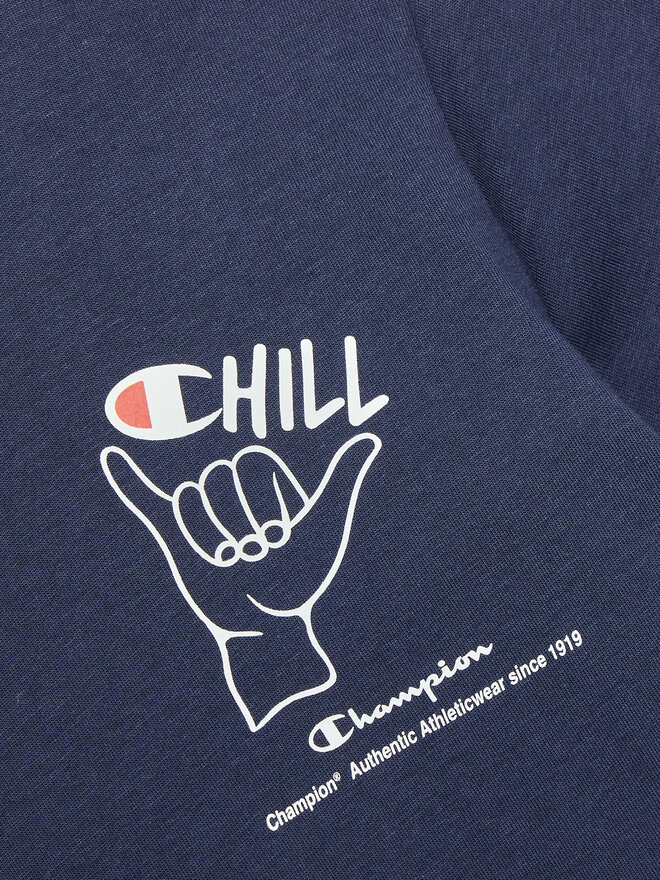 Champion Champion Marškinėliai 306373 Tamsiai mėlyna Regular Fit