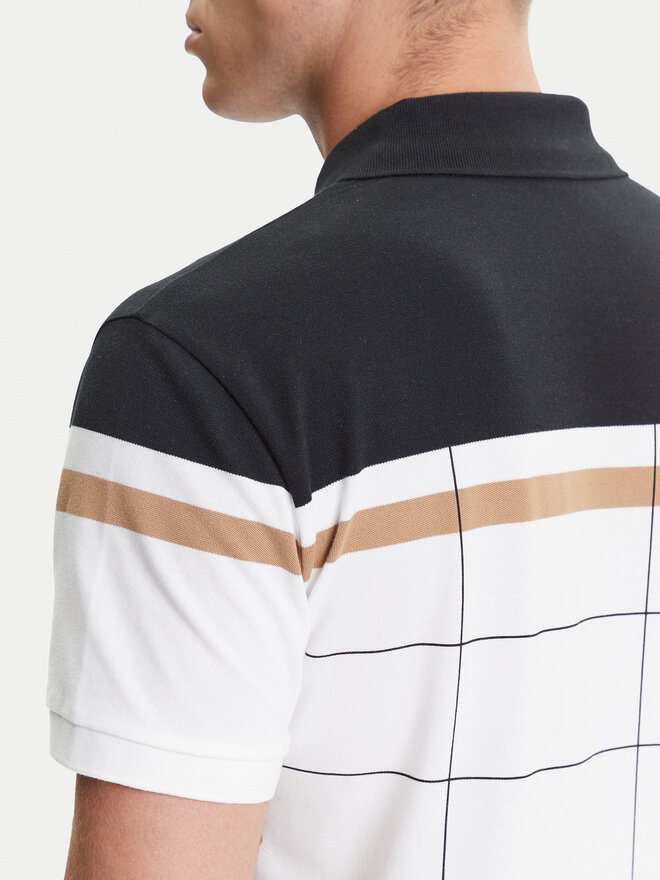 BOSS BOSS Polo Paule 50544477 Blanco Slim Fit
