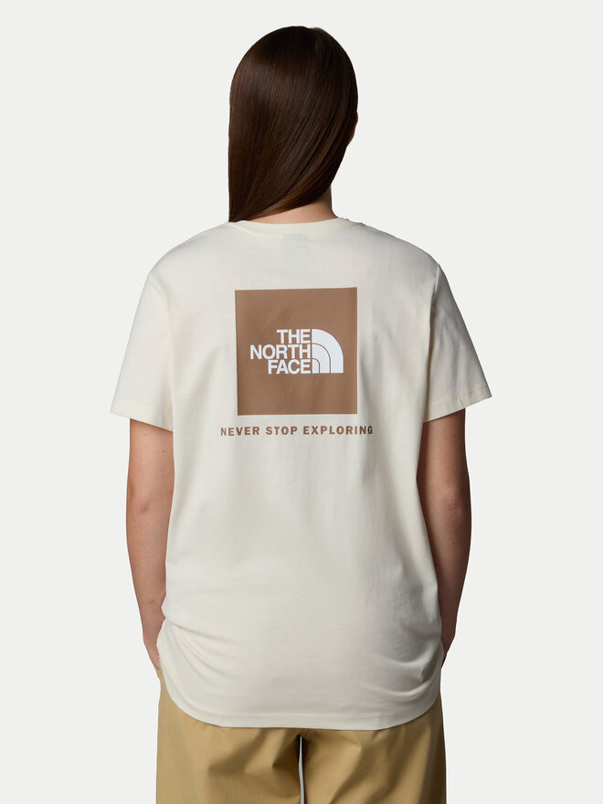 The North Face The North Face Marškinėliai Redbox NF0A87NK Écru Relaxed Fit
