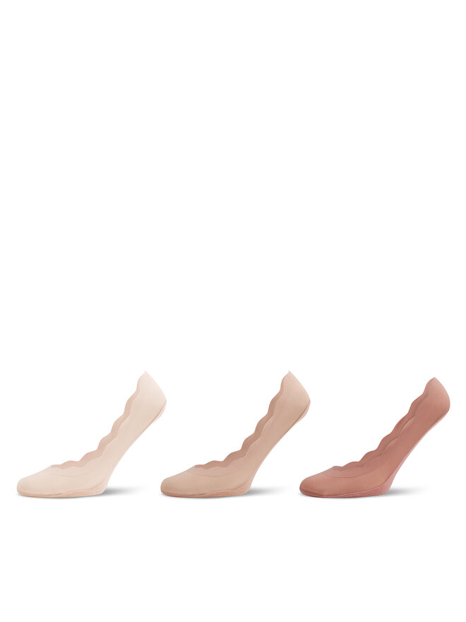 Jenny Fairy 3 pares de calcetines tobilleros para mujer Jenny Fairy 4WB-009-SS24 Rosa