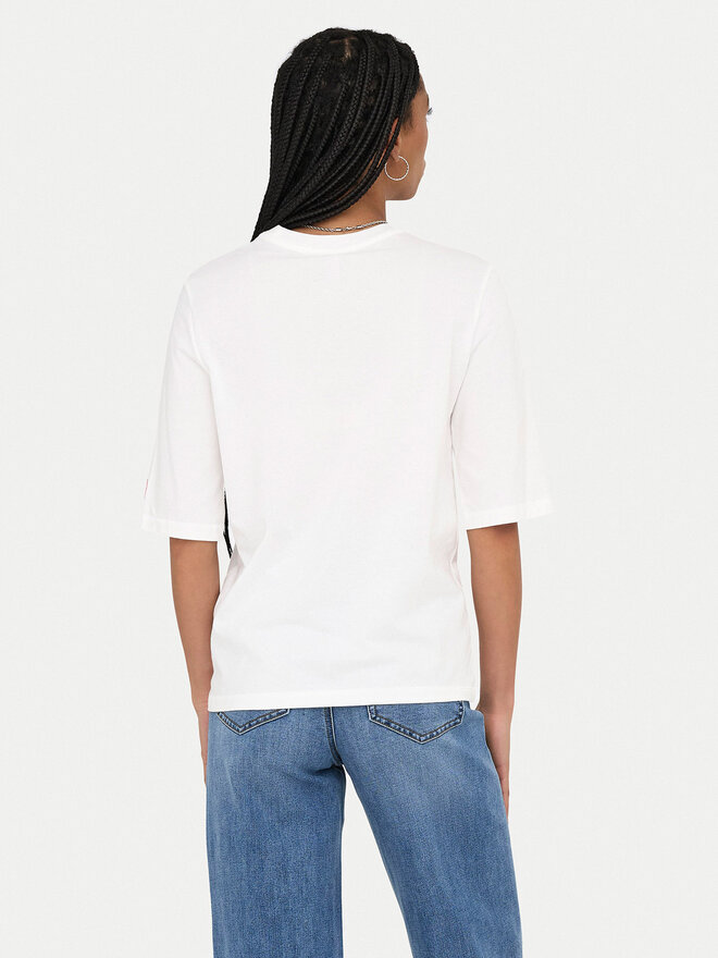 ONLY ONLY Camiseta Phoebe 15351369 Blanco Regular Fit