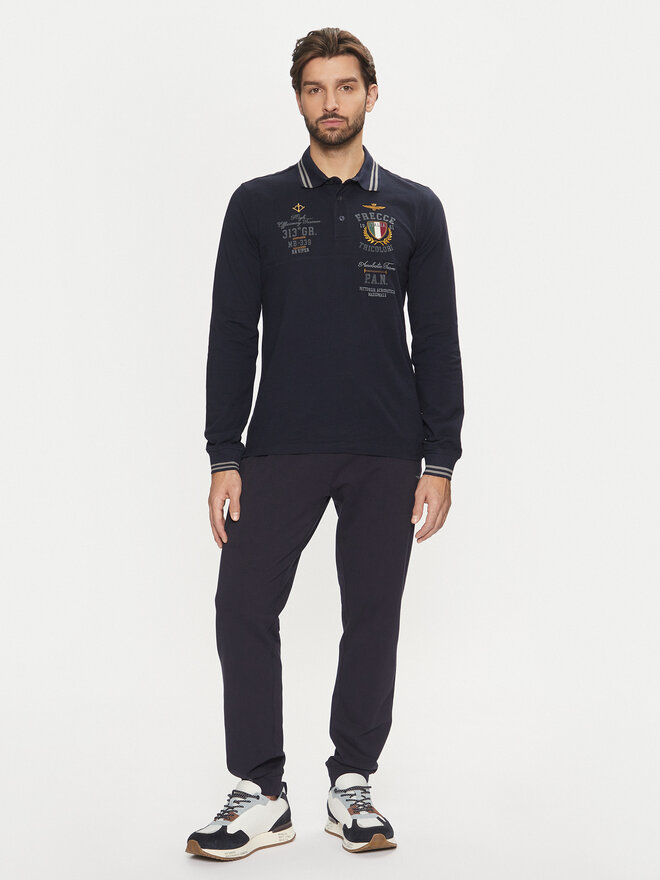 Aeronautica Militare Aeronautica Militare Pólóing 242PO1828P310 Sötétkék Regular Fit