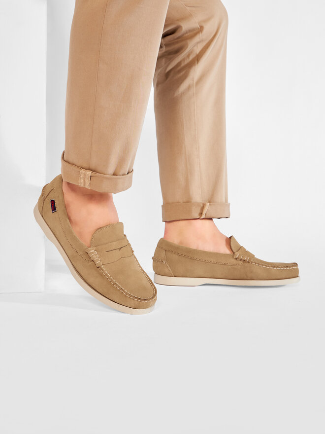 Sebago Mokassins Sebago Dan Boat Flesh Out 7111MSW Beige