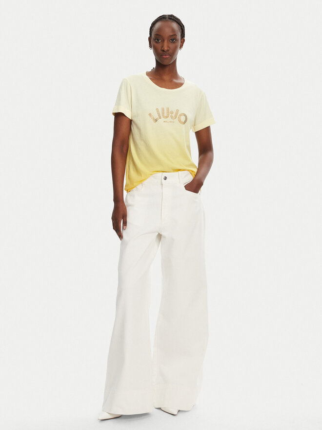 Liu Jo Liu Jo Camiseta TA5267 JS923 M9114 Amarillo Regular Fit