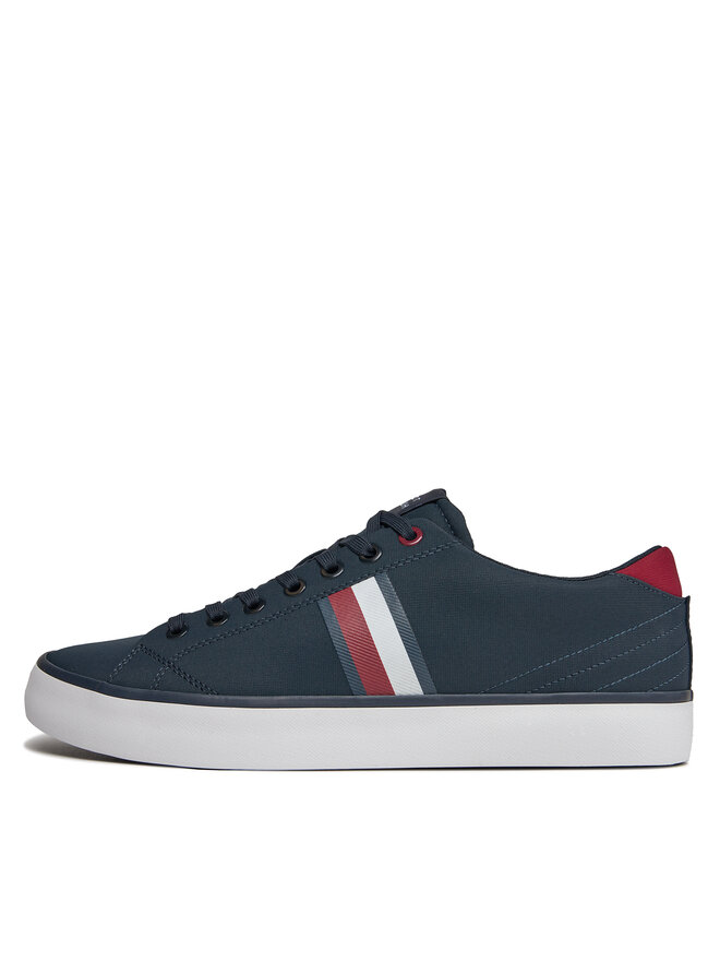 Tommy Hilfiger Снікерcи Tommy Hilfiger Th Hi Vulc Low Stripes Mesh FM0FM04946 Голубий