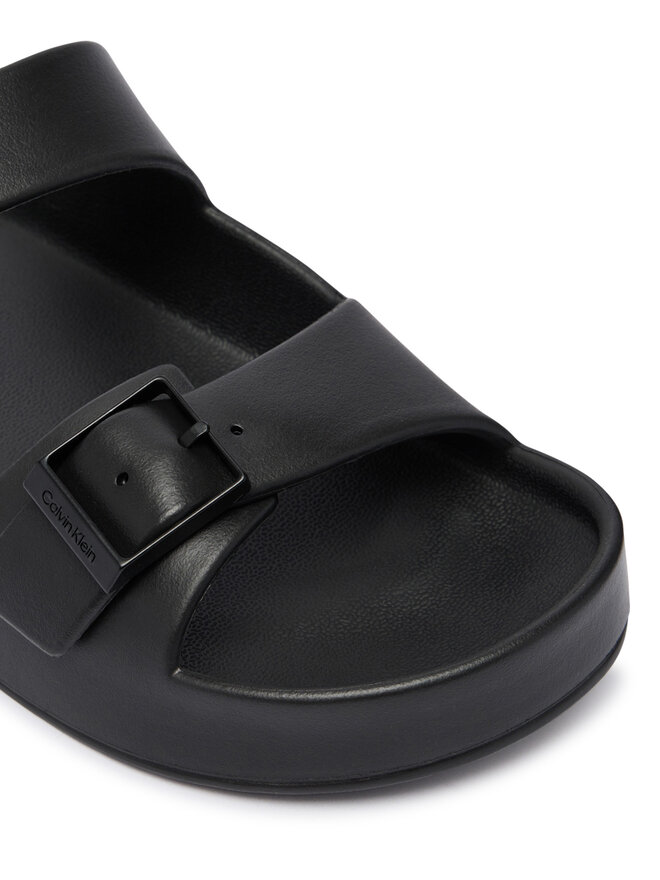 Calvin Klein Pantoletten Calvin Klein Ergon Eva Double Bar Sandal HM0HM02116 Schwarz